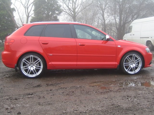 Audi Red Audi A3 And 19 Inch Rs4 Reps Wheels