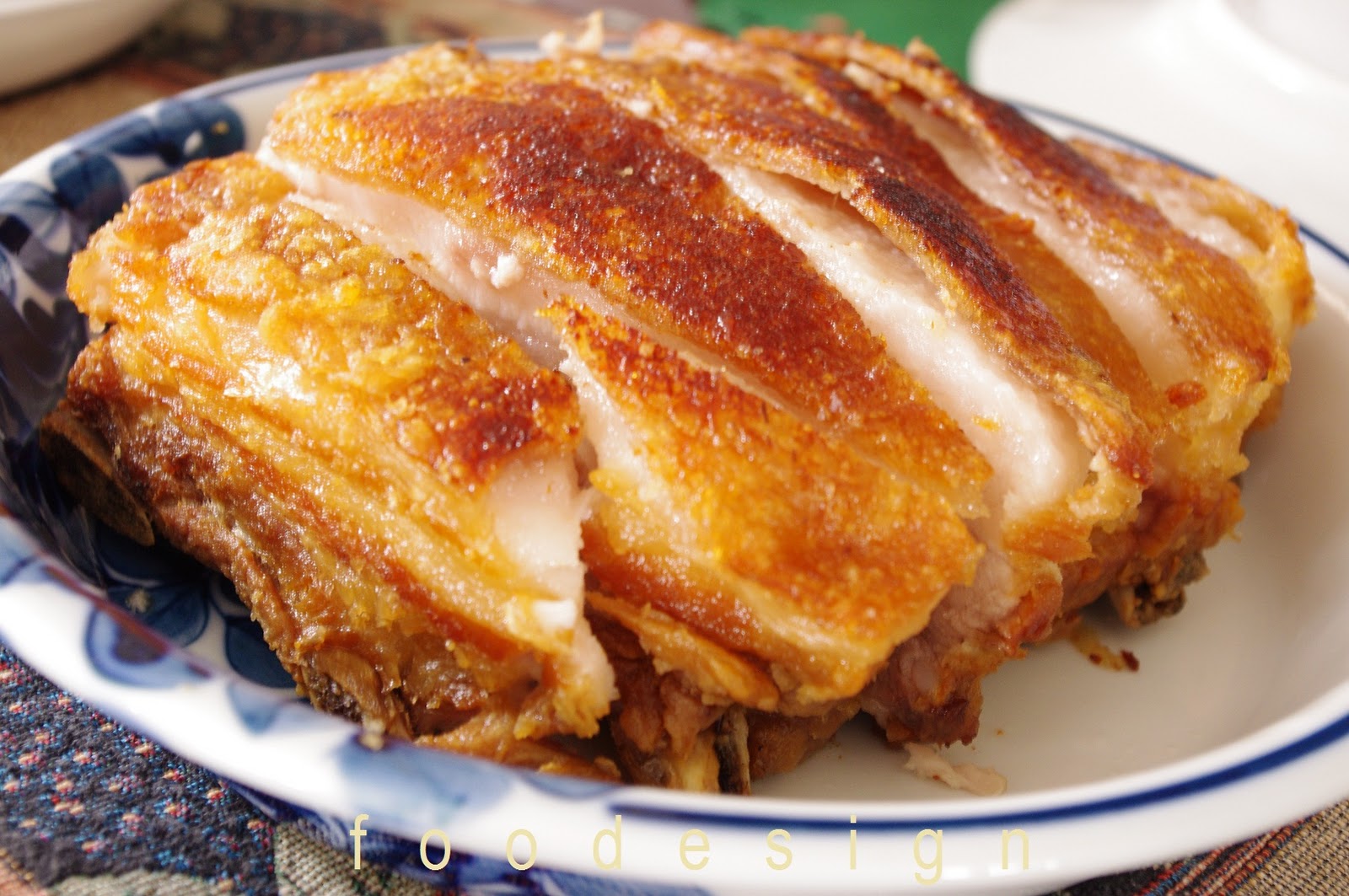 foodesign lechon kawali (crispy pork belly)