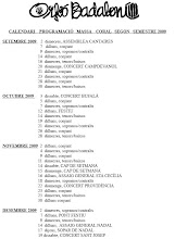 Calendari Tardor 2009