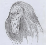 Alcuni disegni a matita. Questi sono un paio di soggetti creati per svago (maschera)