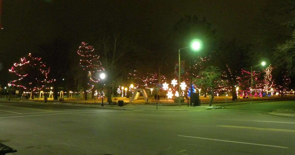 Kalamazoo In Pictures Christmas Lighting, Bronson Park Kalamazoo