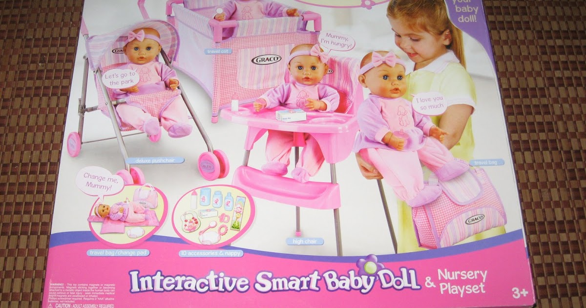 colourful GRACO Nursery Playset with Interactive Smart Baby Doll