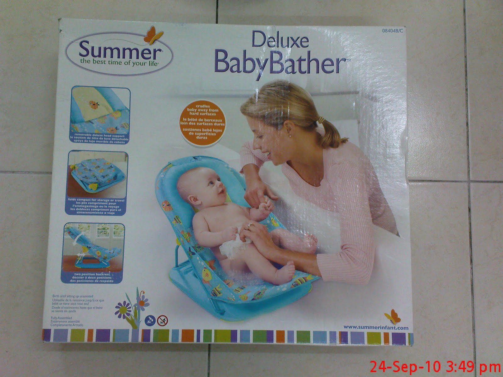 colourful deluxe baby bather