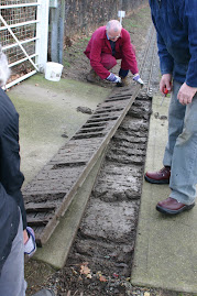 The exit gate under repair