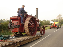 Teapot unloading in the lane outside the field