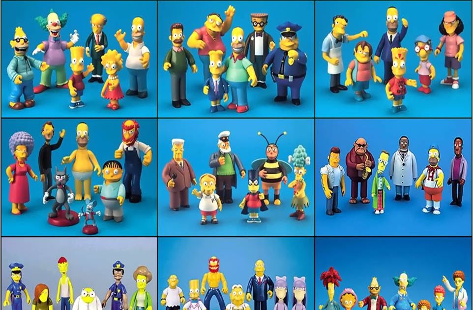 THE SIMPSONS Figuras de Los Simpson Playmates Toys SERIE 19