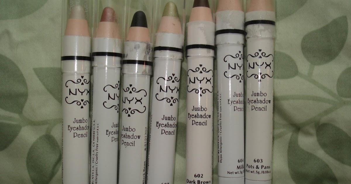 nyx jumbo eyeshadow pencils swatches