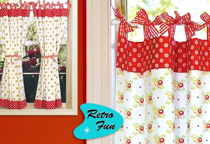 Craft Tutorials Galore at Crafterholic! Retro Curtains