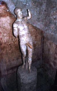 Statue of Priapus, Pompeii, House of the Vetii (Photo by italiangerry at flickr).