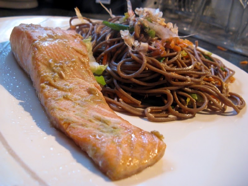 Hollow Legs Wasabi Salmon & Soba Noodle Salad