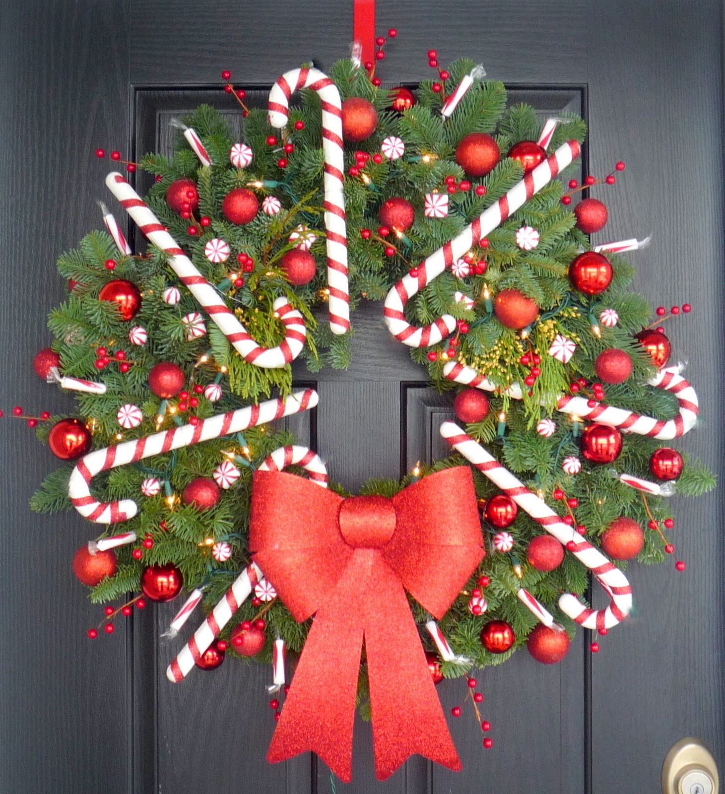 Peppermint Wreath / Fairy Door Wreath