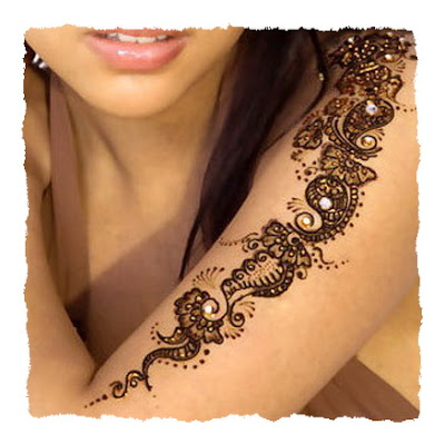 Temporary it is liked to make mehndi tattoos. Apply mehndi according to your 