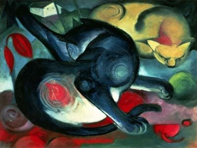 Franz Marc, Two cats, 1912