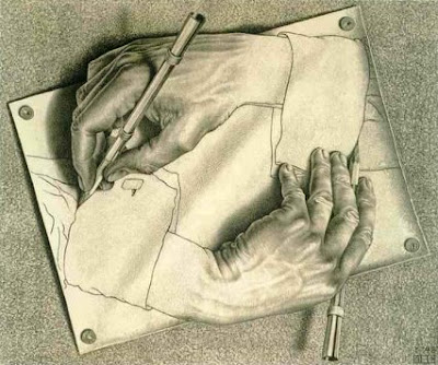 Drawing hands, 1948