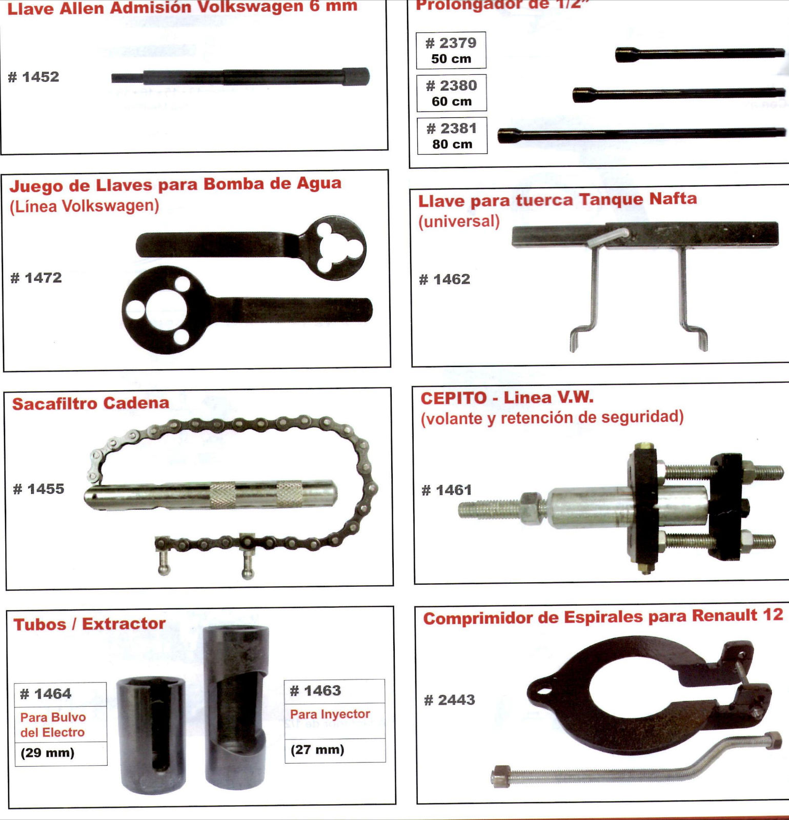 HERRAMIENTAS especiales automotor