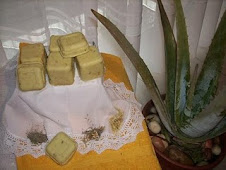 Jabón casero de aloe vera.