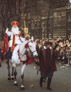 Sinterklaas and Zwarte Piet in Amsterdam