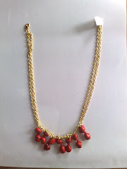 red stone necklace