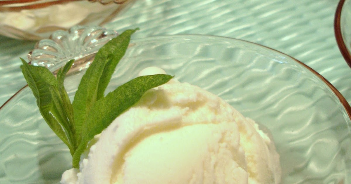 My plate, my world Lemon Verbena Ice Cream