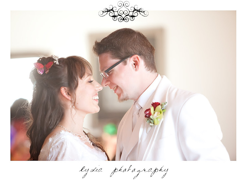 Rosemary and Jared dancing their first dance at their wedding in Santa Rosa California