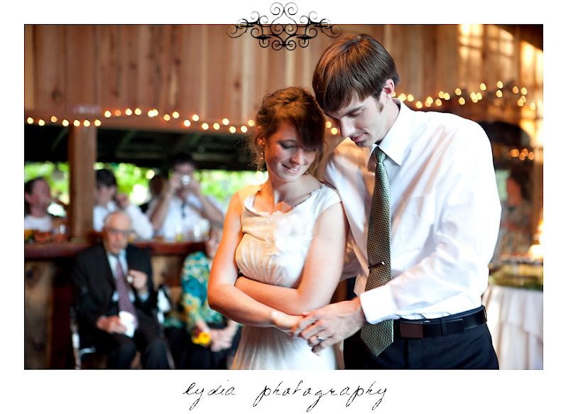 Bride and groom's first dance at a Kenwood Farms & Gardens wedding