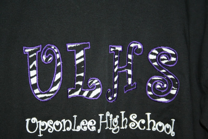 Appliqued school shirt-any letters longsleeve $25, Sweatshirt 30, hooded sweatshirt $35