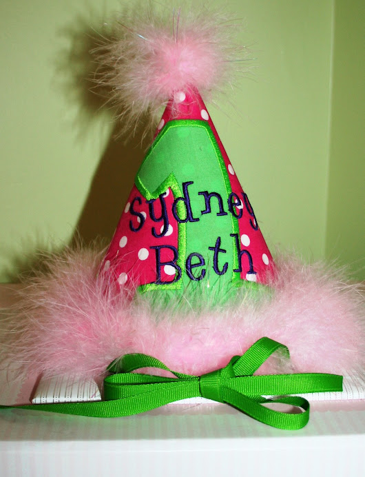 Custom birthday hat $15