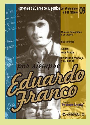 AFICHE POR LOS 20 AÑOS DE LA PARTIDA FISICA DE EDUARDO  FRANCO