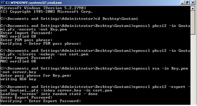 Openssl Generate Key Pair Pkcs12