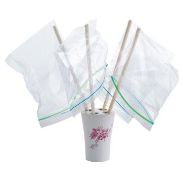 Au lieu de jeter les sacs en plastiques type "zip-loc", nettoyez-les. Pour les sécher, utilisez un séchoir  S%C3%A9choir+%C3%A0+sacs2