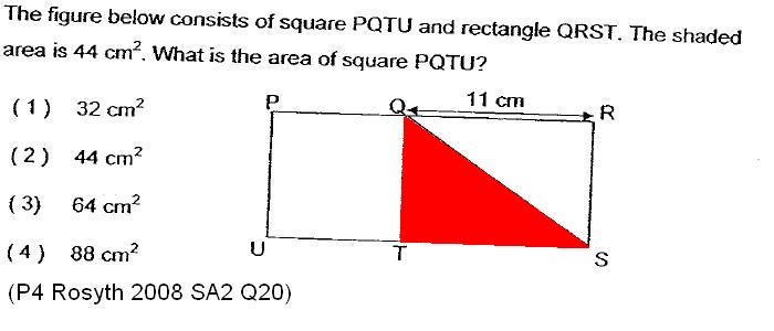 P4 Maths: Maths-Area and Perimeter Questions