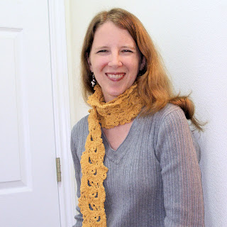 queen anne lace crochet lace scarf
