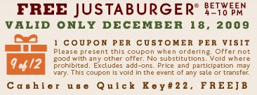Dec. 18, 2009 - Whataburger Free Justaburger