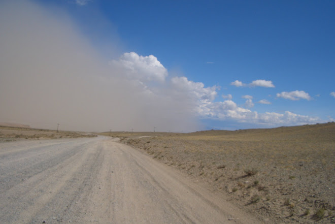The approaching sandstorm, Mongolia