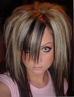 Black scene hairstyle for girls. If your hair is blonde Black scene hairstyle for girls. If your hair is blonde