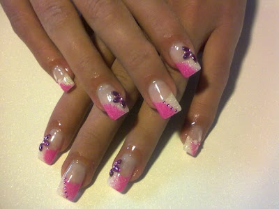 Stylish pink nail art Designs