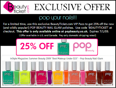 POP Beauty has given BeautyTicket.com an exclusive 25% off code for their