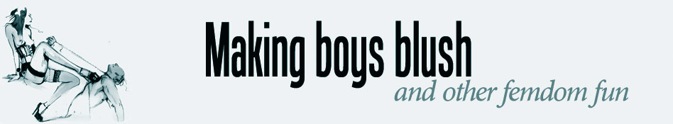 Making boys blush
