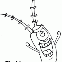 Interactive Magazine: Plankton SpongeBob Character Coloring Pages