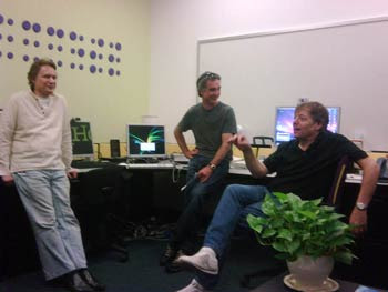Victor, Rob and Alan in the lab