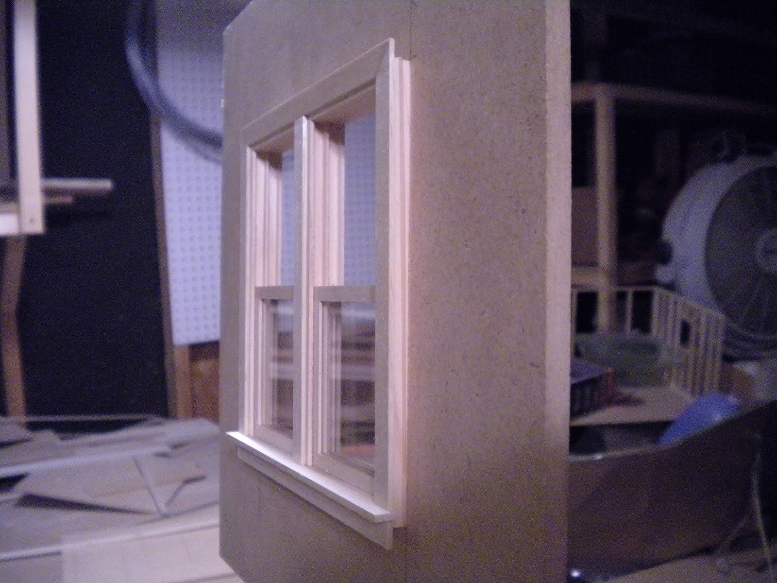 BullCrabStudio dollhouse window detail and installation