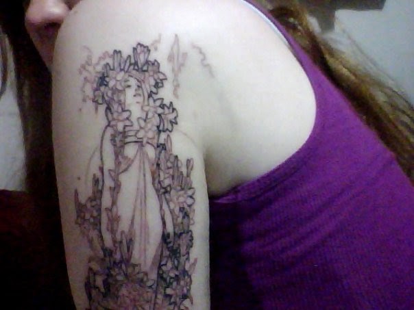 I took this with my webcam right after I got my first Mucha tattoo, I took this with my webcam right after I got my first Mucha tattoo,