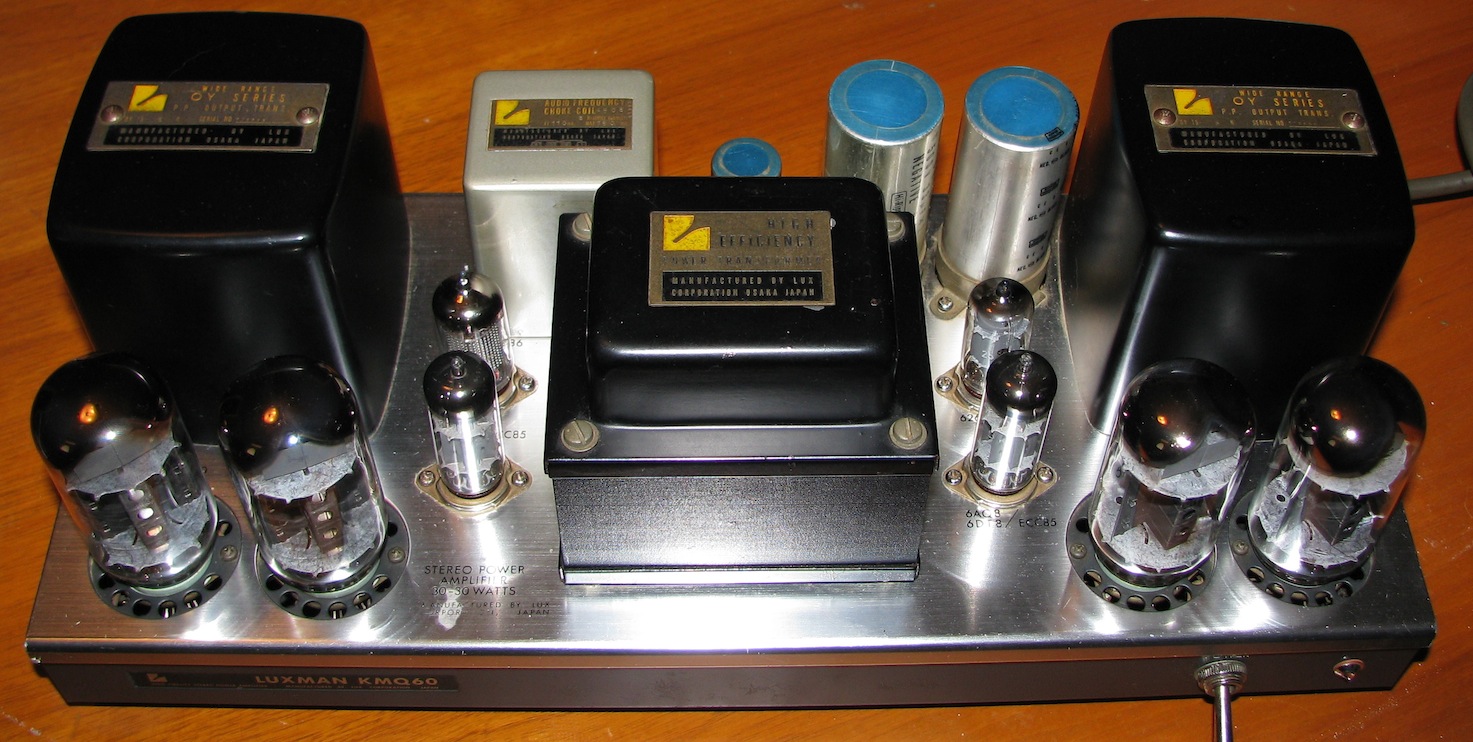 retro vintage modern hifi Luxman KMQ60 Stereo Tube Amplifier