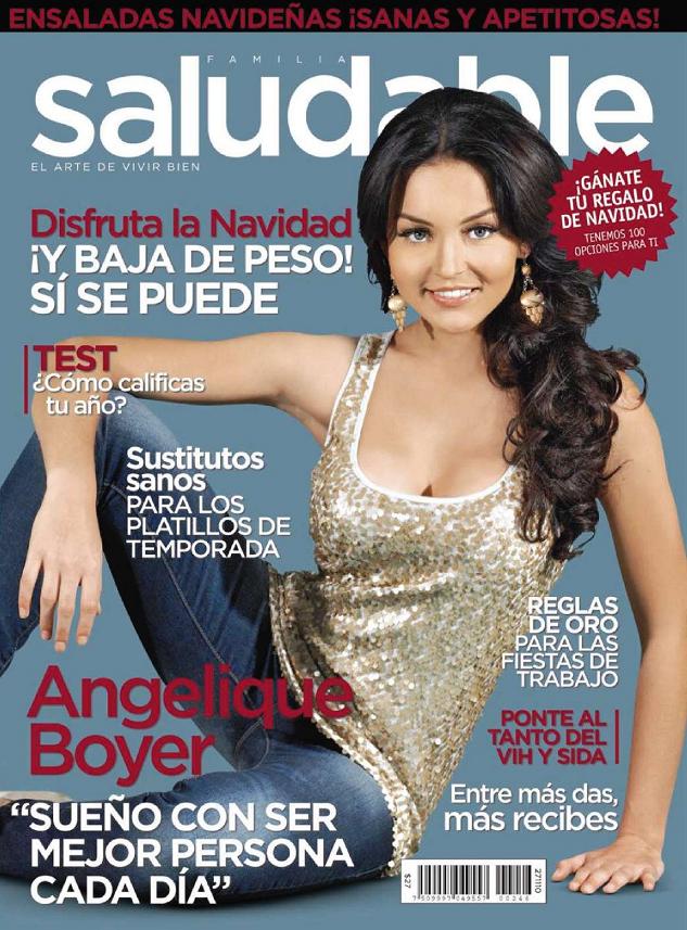 Angelique Boyer Familia Saludable Mexico December 2010