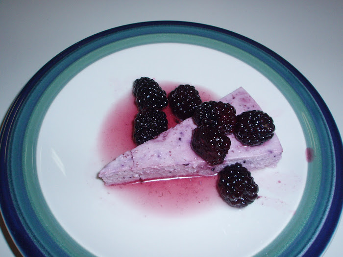 STRAWBERRY PANACOTTA W/ BLACKBERRY COMPOTE