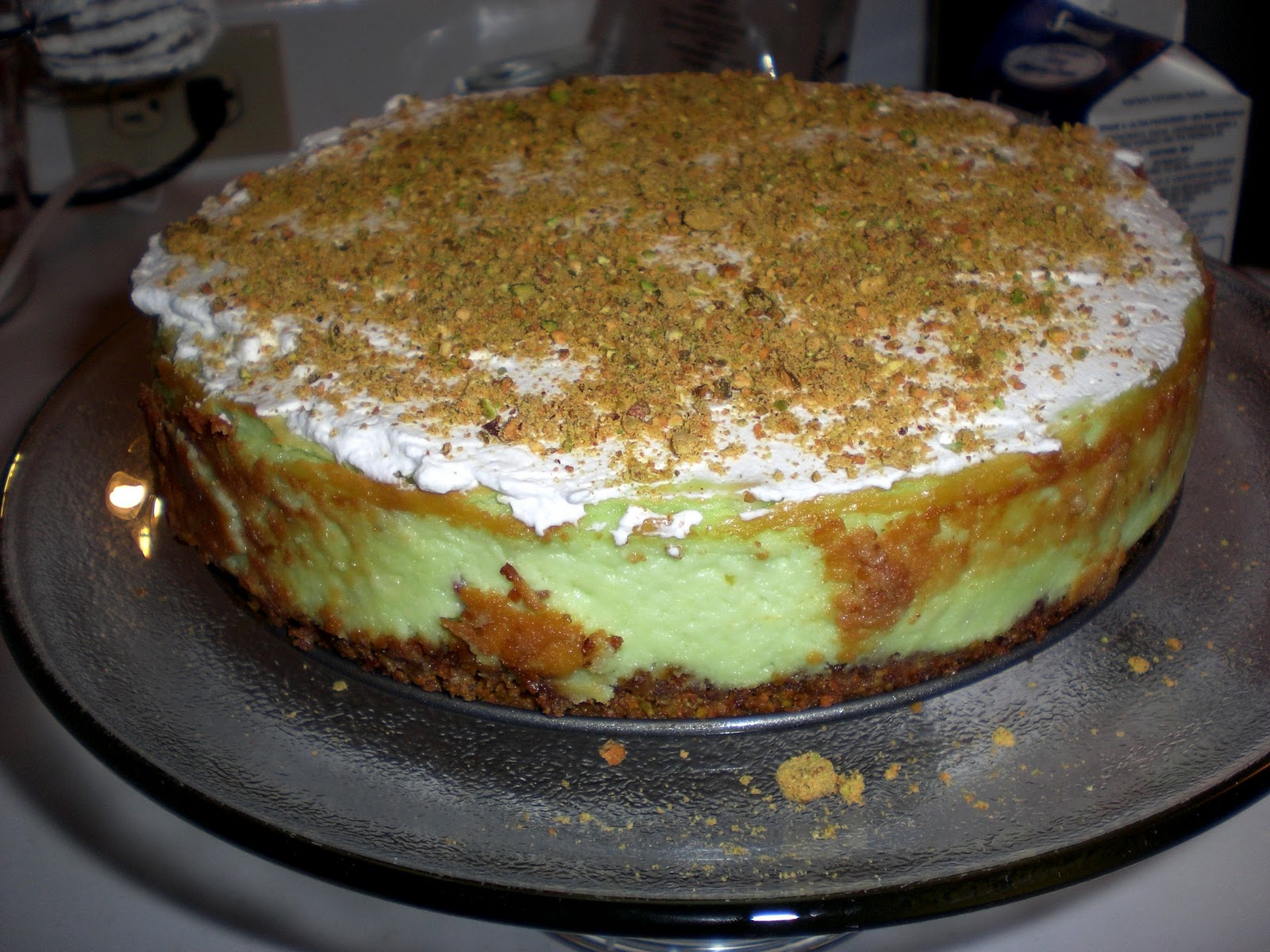 Cookin' Up a Storm Pistachio Cheesecake
