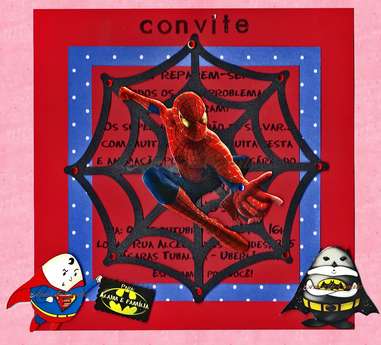 Convite Homem Aranha
