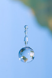 Water drop with Earth