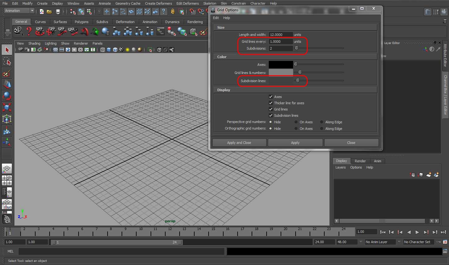 problems i have with maya Increasing or Decreasing Maya Grid Details