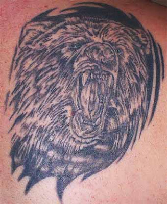 Bear Tattoo Designs Pictures. Tattoo is a fine art in which a sign or a mark